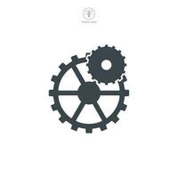 Gear icon symbol template for graphic and web design collection logo vector illustration