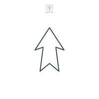 Up Arrow icon symbol template for graphic and web design collection logo vector illustration