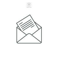 Email envelope icon symbol template for graphic and web design collection logo vector illustration