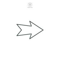 Right Arrow icon symbol template for graphic and web design collection logo vector illustration