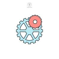 Gear icon symbol template for graphic and web design collection logo vector illustration