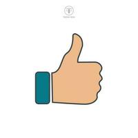 Thumbs Up icon symbol template for graphic and web design collection logo vector illustration