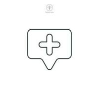 Plus Sign icon symbol template for graphic and web design collection logo vector illustration