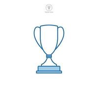 Trophy icon symbol template for graphic and web design collection logo vector illustration