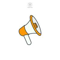 Megaphone icon symbol template for graphic and web design collection logo vector illustration