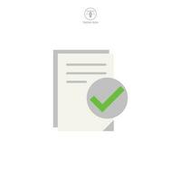 Document icon symbol template for graphic and web design collection logo vector illustration