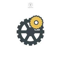 Gear icon symbol template for graphic and web design collection logo vector illustration