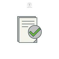 Document icon symbol template for graphic and web design collection logo vector illustration