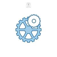 Gear icon symbol template for graphic and web design collection logo vector illustration