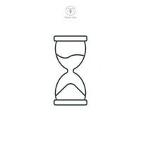 Hourglass icon symbol template for graphic and web design collection logo vector illustration