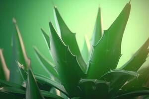 Aloe plant background. Generate Ai photo