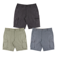 de moda pantalones cortos con 3 apilado lado bolsillos con cortar fuera aislado en antecedentes transparente png
