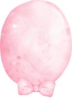 Cute sweet pink balloons wireless watercolor painted png