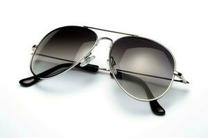 Stylish aviator black sunglasses. Generate Ai photo