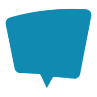 Blue Shape Blank Speech Bubble Dialog Comic Style, Chat Dialog png