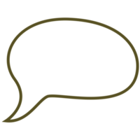 Blank Speech Bubble Dialog Outline Comic Style, Chat Dialog, Simple Dialog Shape png