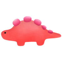 rosa e colorato dinosauro png