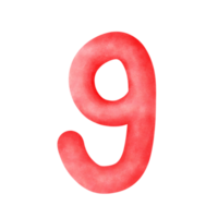 Number nine 9 png