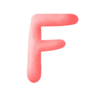 F alfabeto letra png