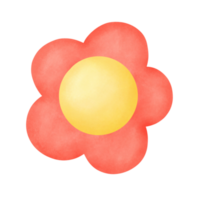 Cute red flower png