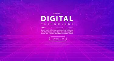 Digital technology metaverse neon blue pink background, cyber information, abstract speed connect communication, innovation future meta tech, internet network connection, Ai big data, illustration 3d vector