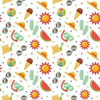 Summer Patterns Background vector