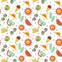 Summer Patterns Background vector