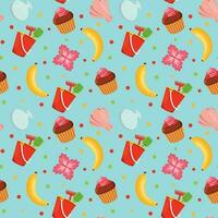 Summer Patterns Background vector