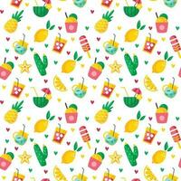 Summer Patterns Background vector