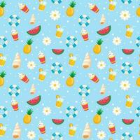 Summer Patterns Background vector