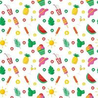 Summer Patterns Background vector