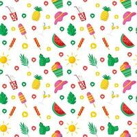 Summer Patterns Background vector