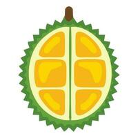 Durian Fruta icono. plano ilustración de Durian Fruta vector icono para web. ilustración de Durian fruta, adecuado para diseño el Introducción de frutas para niños, imagen libros, imagen cuentos