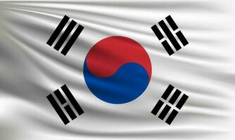 Vector flag of South Korea