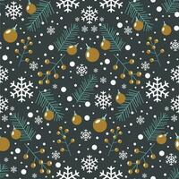 Seamless pattern happy  new year and christmas with cute character and christmas vector