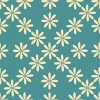 Floral seamless pattern in retro style vector