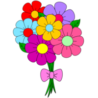 fleurs bouquet conception png