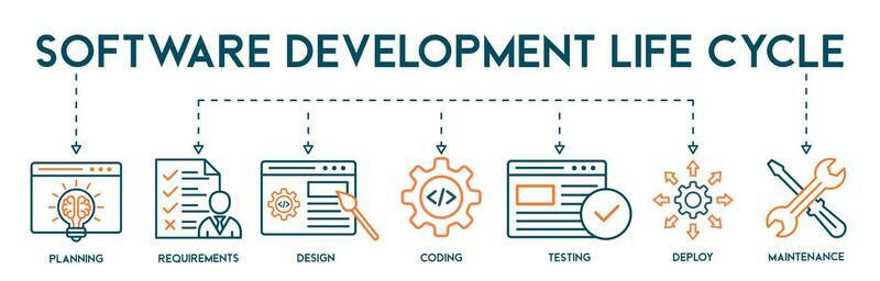 Software Development Life Cycle Vector Art, Icons, and Graphics for ...