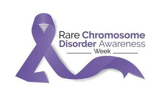 Chromosome Disorder Awareness week in every June. Banner, poster, card and background design. vector