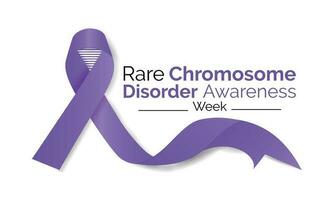 Chromosome Disorder Awareness week in every June. Banner, poster, card and background design. vector