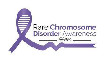 Chromosome Disorder Awareness week in every June. Banner, poster, card and background design. vector