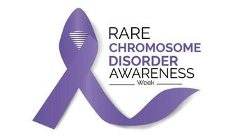 Chromosome Disorder Awareness week in every June. Banner, poster, card and background design. vector