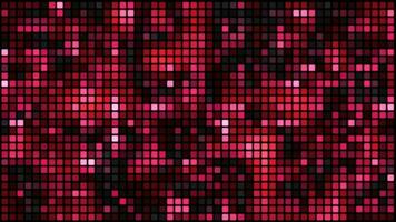 Animated red Digital Square looped technology Background video