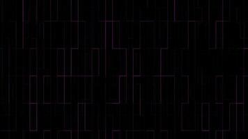 Animated pink color abstract box pattern dark technology background video