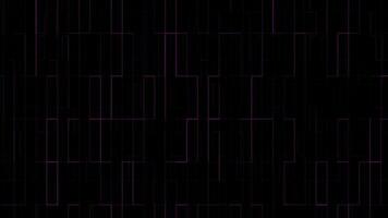 Animated pink color abstract box pattern dark technology background video