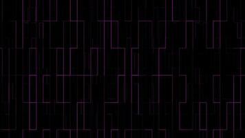 Flashing pink color abstract box pattern dark technology background video