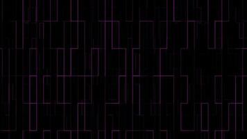 Flashing pink color abstract box pattern dark technology background video