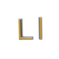 lettre l 3d rendre transparent Contexte png