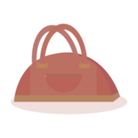 Character flat drawing brown briefcase. png