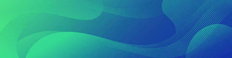 Abstract Gradient green blue liquid Wave Background vector